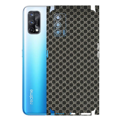 Realme Phone Skins (All Models) - Black G Print - 3D Embossed Finish (L-109) Realme X7 5G