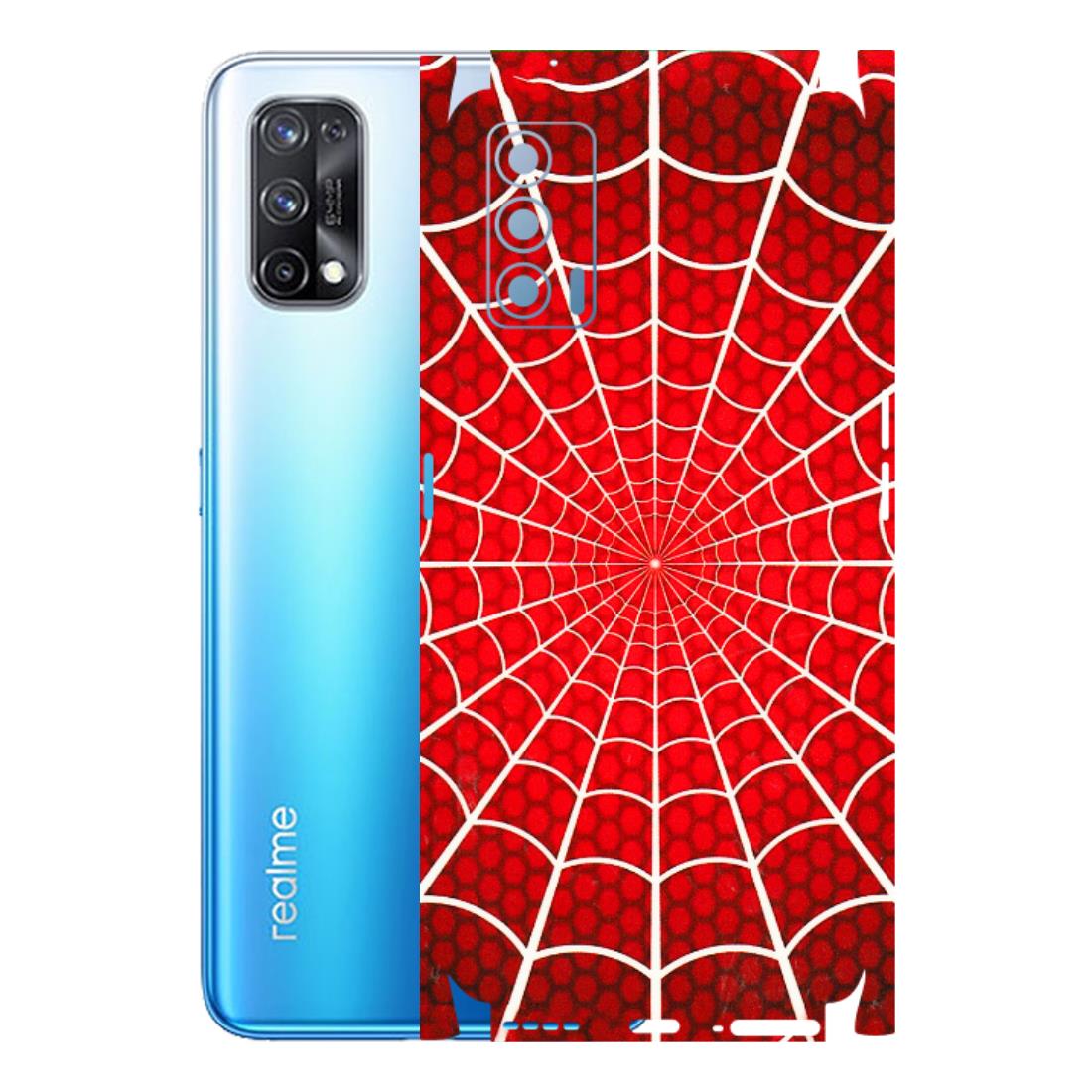 Realme Phone Skins (All Models) - Classic Spidey Web - 3D Embossed Finish (L-115) Realme X7 5G