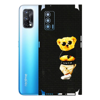 Realme Phone Skins (All Models) - Classy Teddy Bear - 3D Embossed Finish (L-116) Realme X7 5G