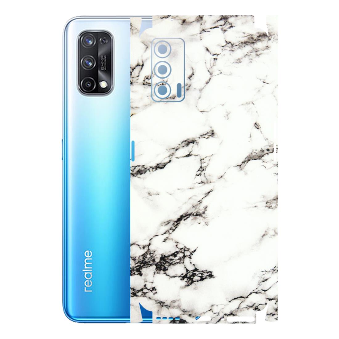 Realme Phone Skins (All Models) - Black and White Marble Texture - 3D Embossed Finish (L-124) Realme X7 5G