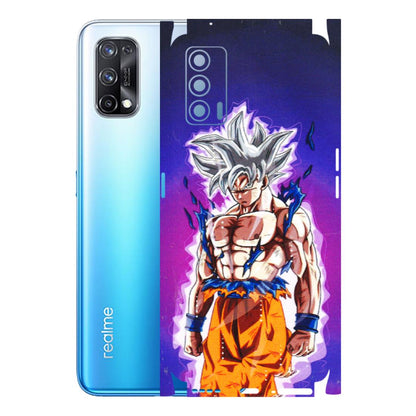 Realme Phone Skins (All Models) - Goku Purple Anime - 3D Embossed Finish (L-147) Realme X7 5G