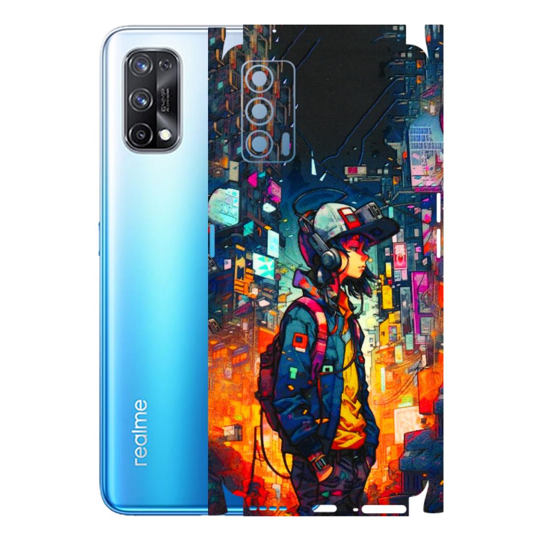 Realme Phone Skins (All Models) - Street Anime Guy - 3D Embossed Finish (L-158) Realme X7 5G