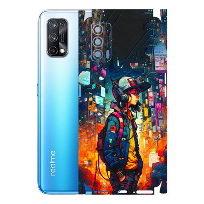 Realme Phone Skins (All Models) - Street Anime Guy - 3D Embossed Finish (L-158) Realme X7 5G