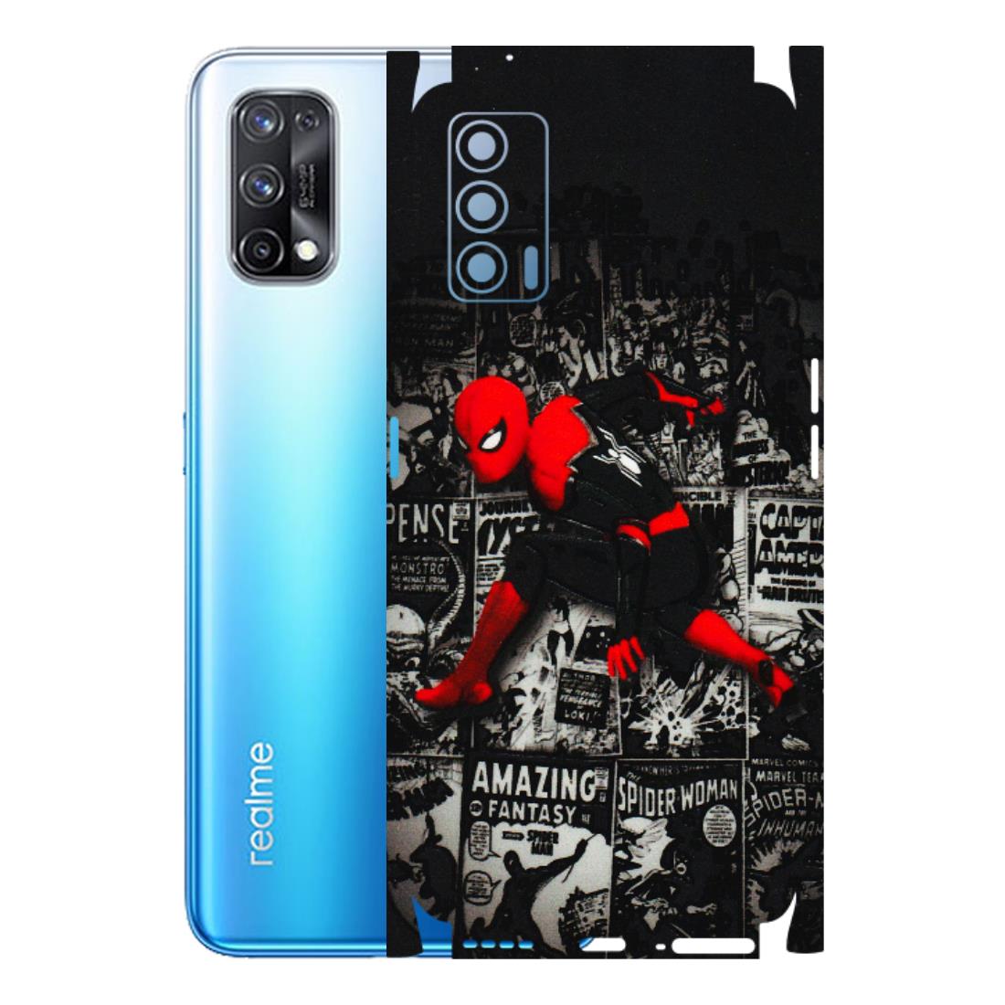 Realme Phone Skins (All Models) - SpiderMan New - 3D Embossed Finish (L-162) Realme X7 5G