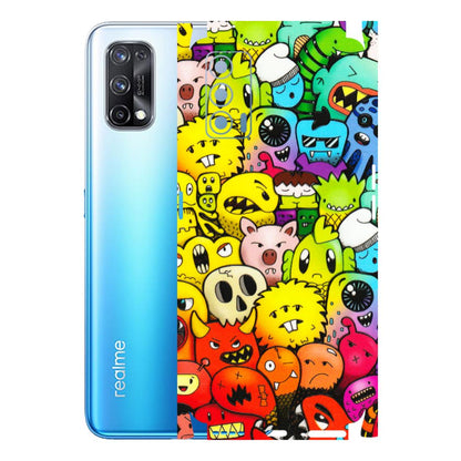 Realme Phone Skins (All Models) - Angry Funkies - 3D Embossed Finish (L-169) Realme X7 5G