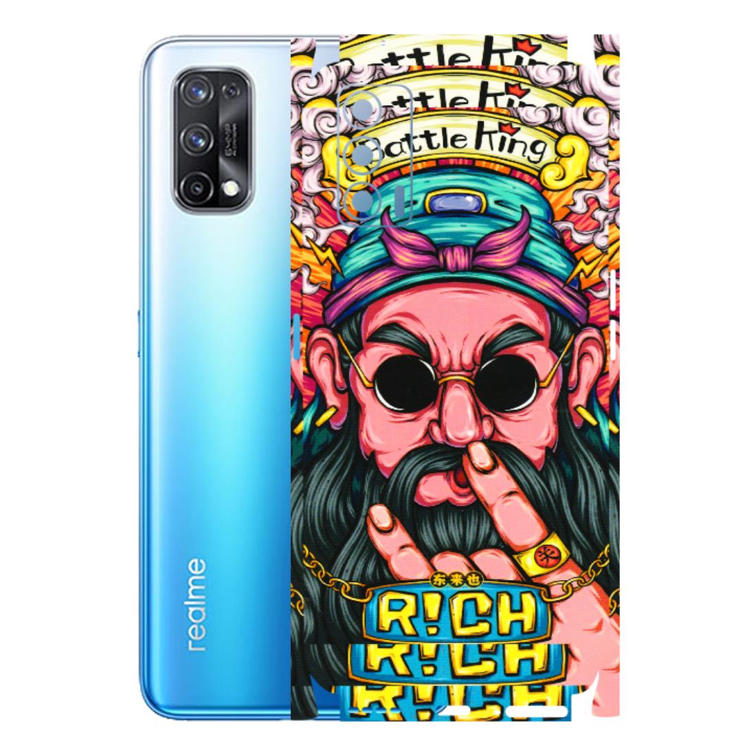 Realme Phone Skins (All Models) - Battle King Dude Face - 3D Embossed Finish (L-178) Realme X7 5G