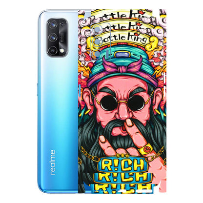 Realme Phone Skins (All Models) - Battle King Dude Face - 3D Embossed Finish (L-178) Realme X7 5G