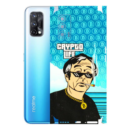 Realme Phone Skins (All Models) - Crypto Thug Life - 3D Embossed Finish (L-179) Realme X7 5G