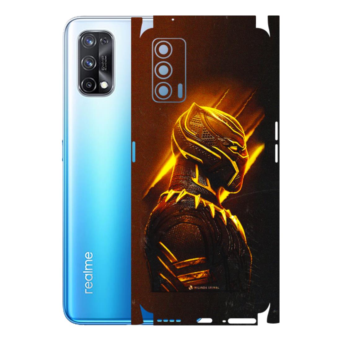 Realme Phone Skins (All Models) - Gold Black Panther - 3D Embossed Finish (L-181) Realme X7 5G
