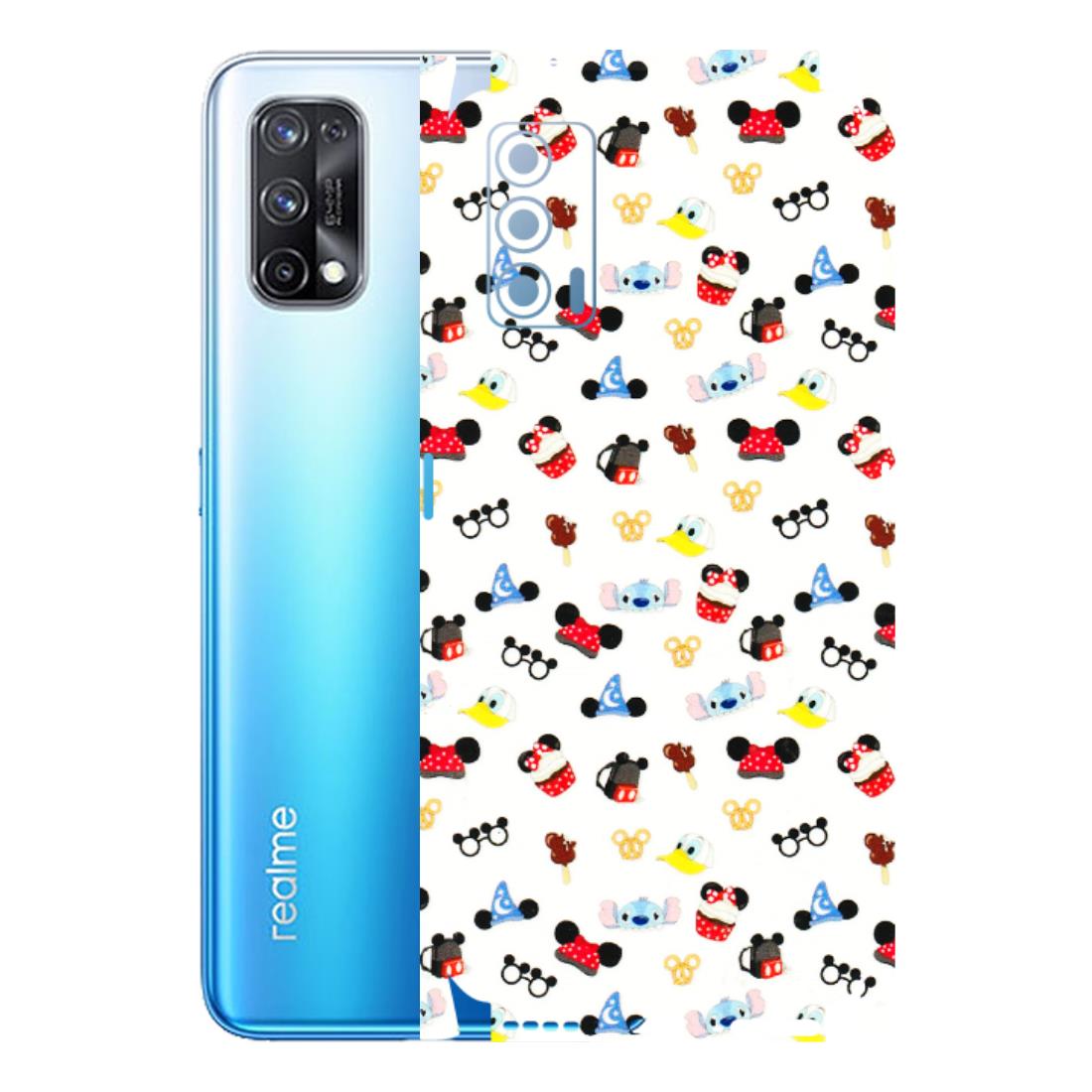 Realme Phone Skins (All Models) - Minnie Mouse & Donald Doodles s - 3D Embossed Finish (L-194) Realme X7 5G