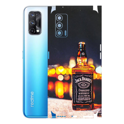 Realme Phone Skins (All Models) - JD Whiskey Bottle - 3D Embossed Finish (L-20) Realme X7 5G