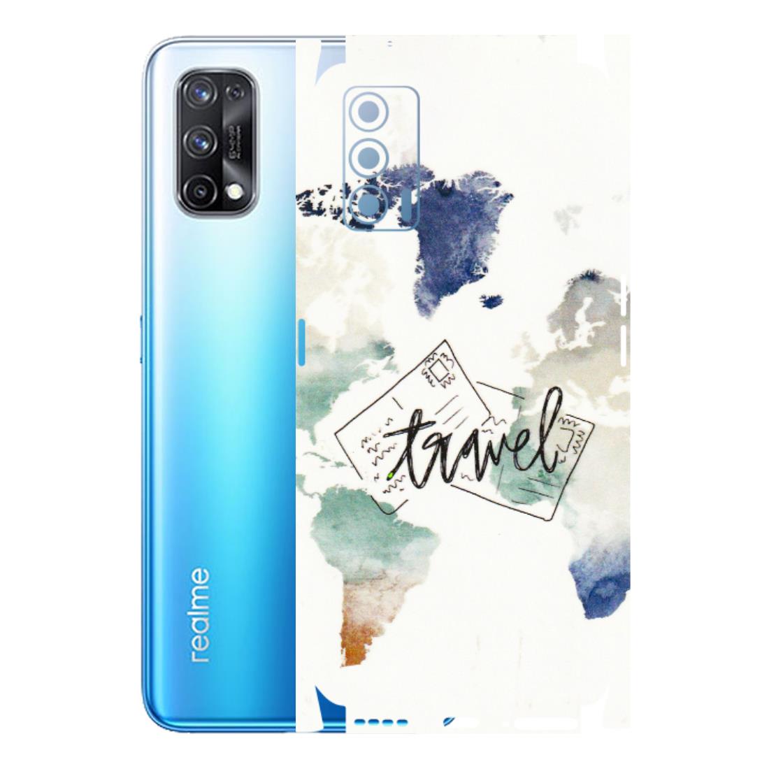Realme Phone Skins (All Models) - Travel The World - 3D Embossed Finish (L-232) Realme X7 5G