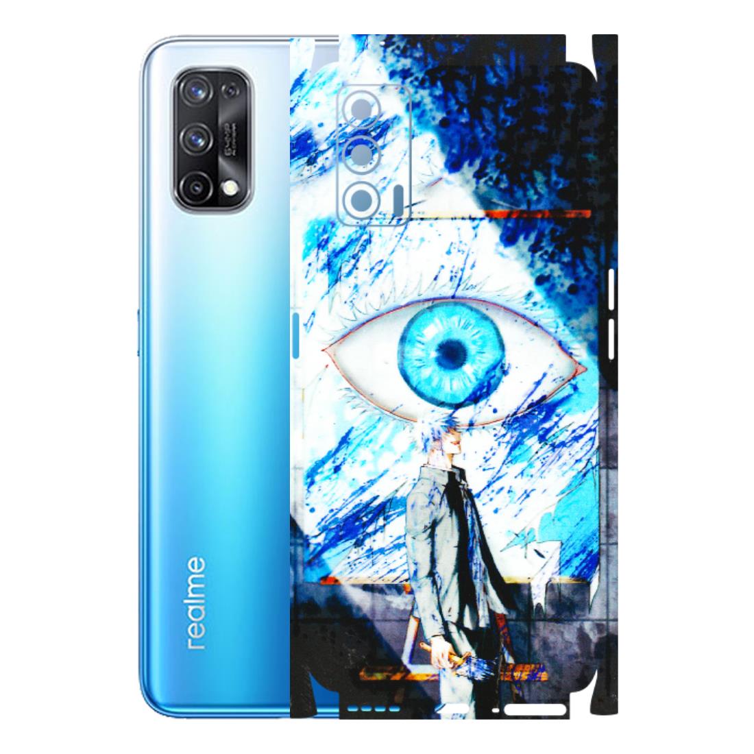 Realme Phone Skins (All Models) - Gojo Satoru evil eye - 3D Embossed Finish (L-239) Realme X7 5G