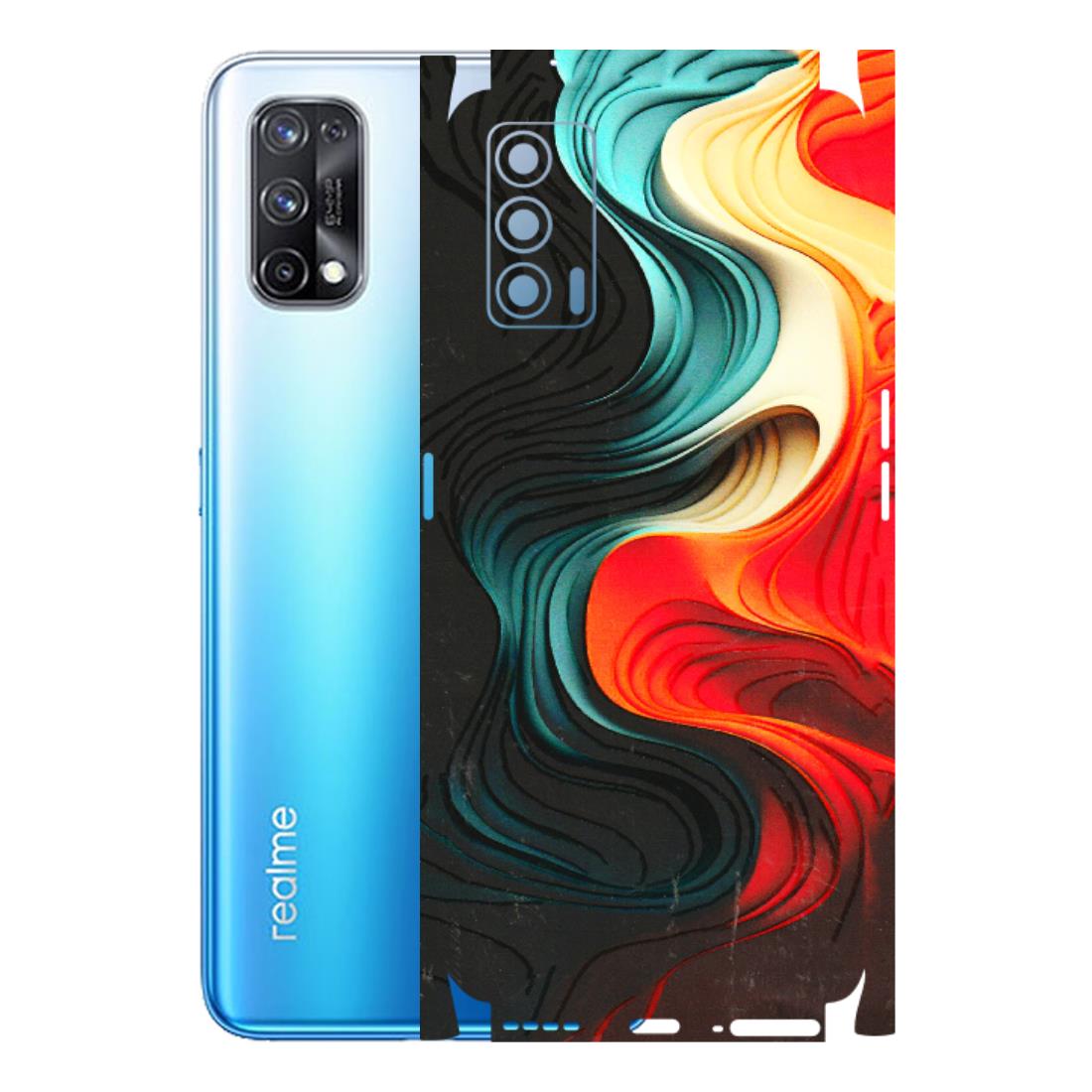 Realme Phone Skins (All Models) - The Silky Swirl - 3D Embossed Finish (L-240) Realme X7 5G