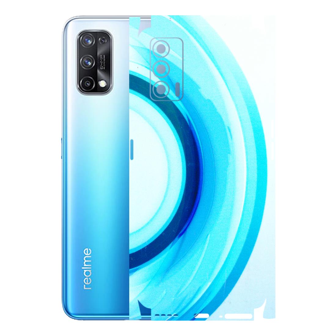 Realme Phone Skins (All Models) - The Blue Curve - 3D Embossed Finish (L-244) Realme X7 5G