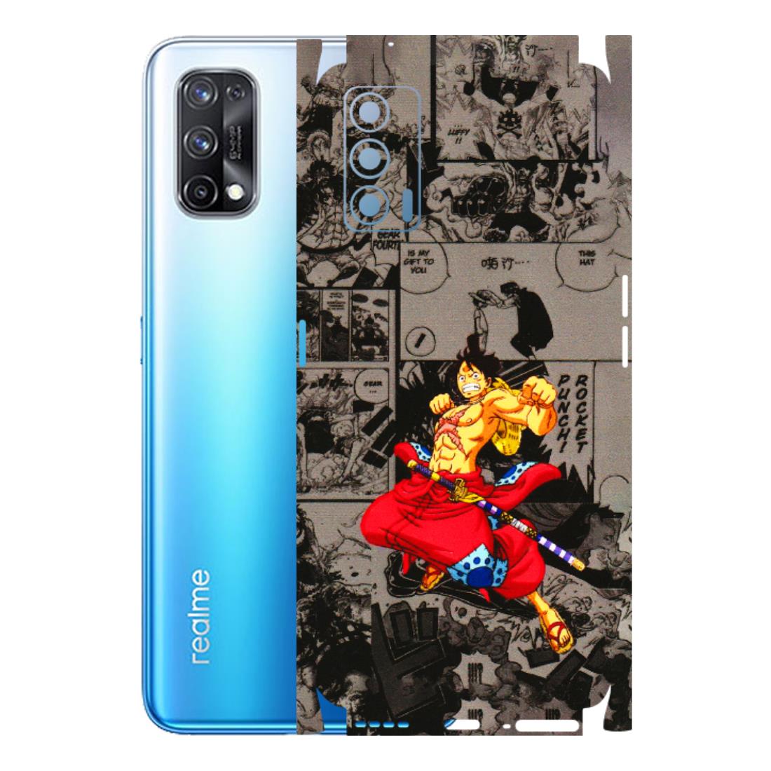 Realme Phone Skins (All Models) - One Piece Rocket Punch Manga - 3D Embossed Finish (L-25) Realme X7 5G