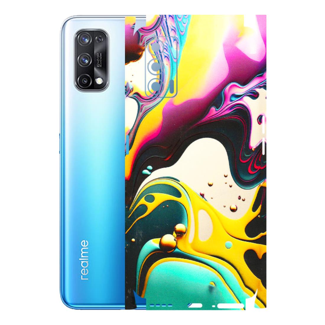 Realme Phone Skins (All Models) - Multicolor Abstract pattern - 3D Embossed Finish (L-254) Realme X7 5G