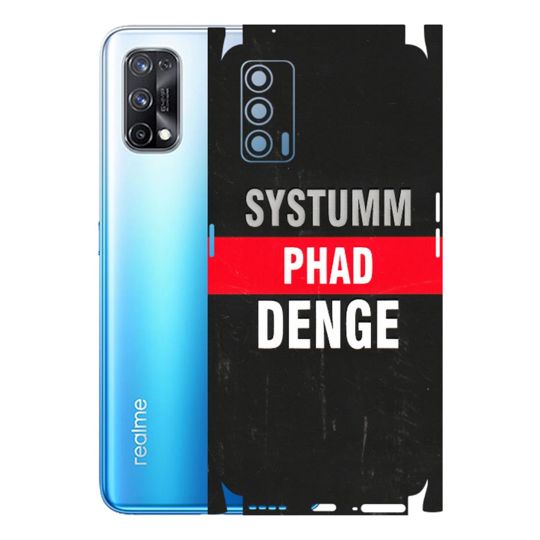 Realme Phone Skins (All Models) - Systumm Phad Denge - 3D Embossed Finish (L-278) Realme X7 5G