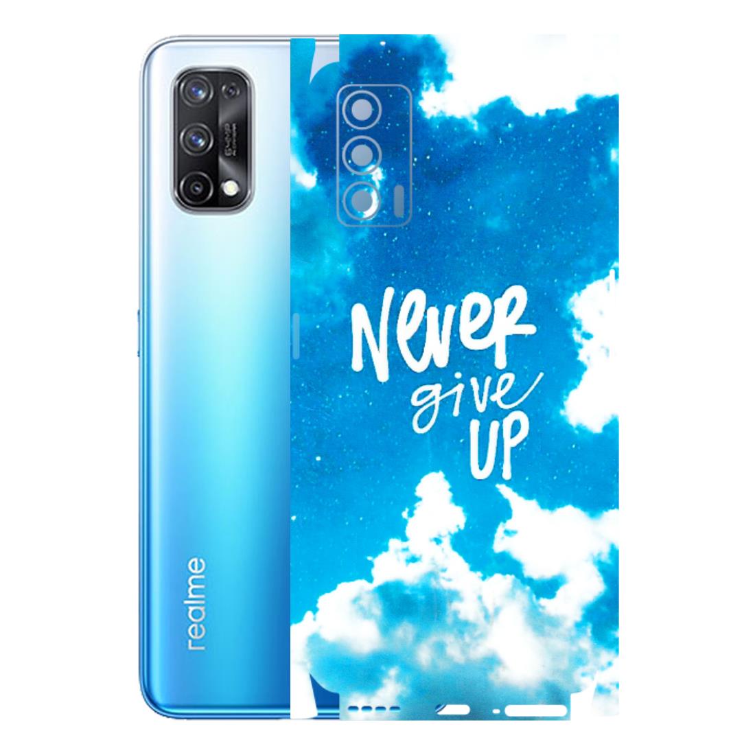 Realme Phone Skins (All Models) - Never Give Up - 3D Embossed Finish (L-279) Realme X7 5G
