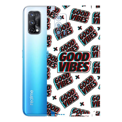 Realme Phone Skins (All Models) - Good Vibes - 3D Embossed Finish (L-282) Realme X7 5G