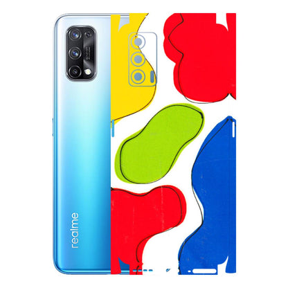 Realme Phone Skins (All Models) - RGB Colour Paint - 3D Embossed Finish (L-284) Realme X7 5G