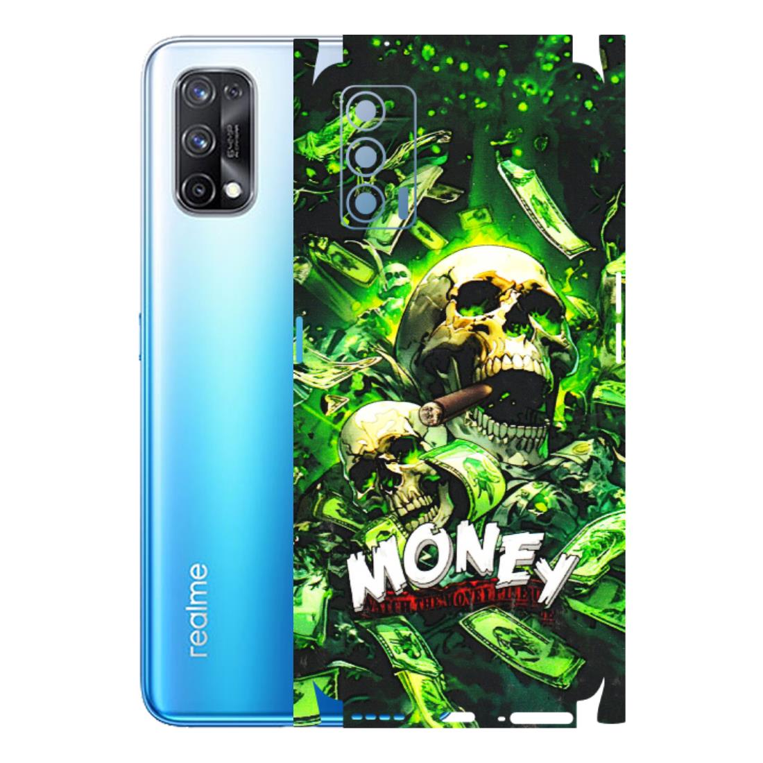 Realme Phone Skins (All Models) - Skull Money - 3D Embossed Finish (L-303) Realme X7 5G