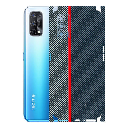 Realme Phone Skins (All Models) - Blue Sober Lines - 3D Embossed Finish (L-305) Realme X7 5G
