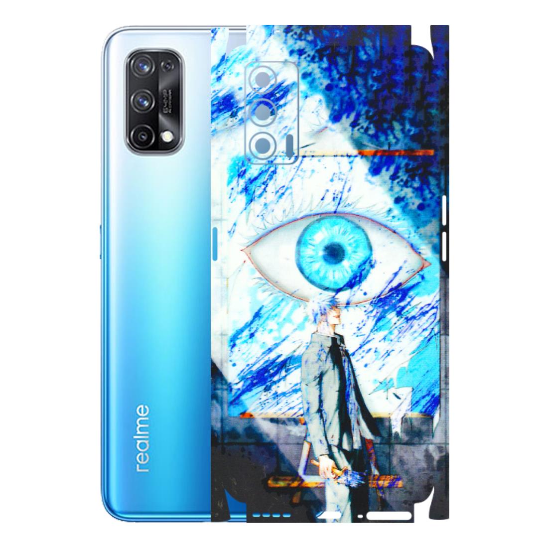 Realme Phone Skins (All Models) - Anime Sea Blue Eye - 3D Embossed Finish (L-318) Realme X7 5G