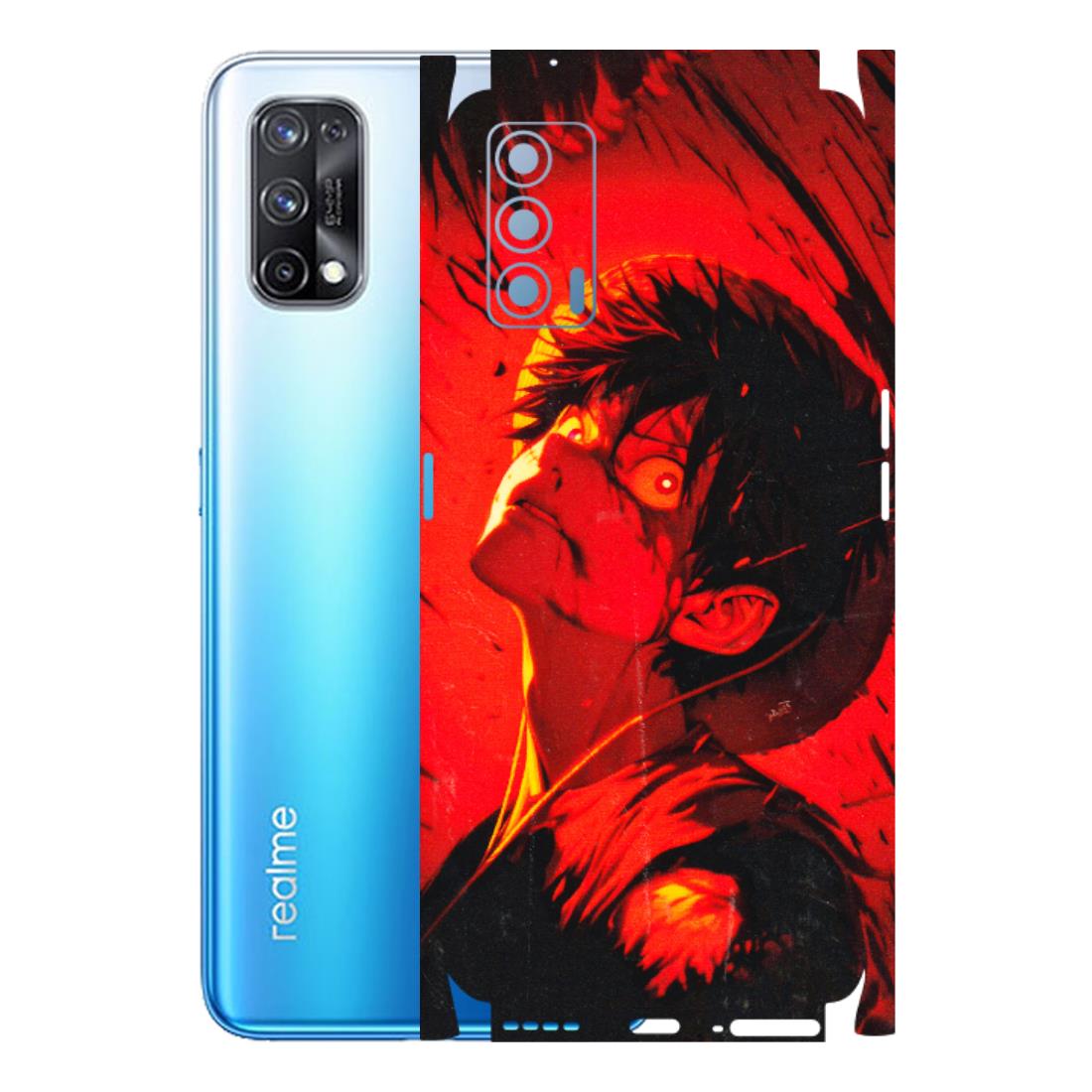 Realme Phone Skins (All Models) - D.Luffy Power Up One Piece Anime - 3D Embossed Finish (L-326) Realme X7 5G
