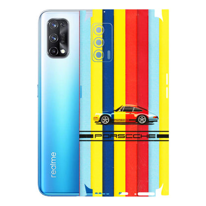 Realme Phone Skins (All Models) - Multicolour Porche - 3D Embossed Finish (L-39) Realme X7 5G