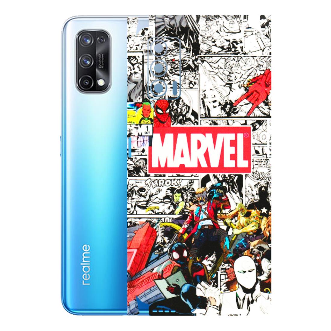 Realme Phone Skins (All Models) - Marvel Colorful Comic - 3D Embossed Finish (L-64) Realme X7 5G