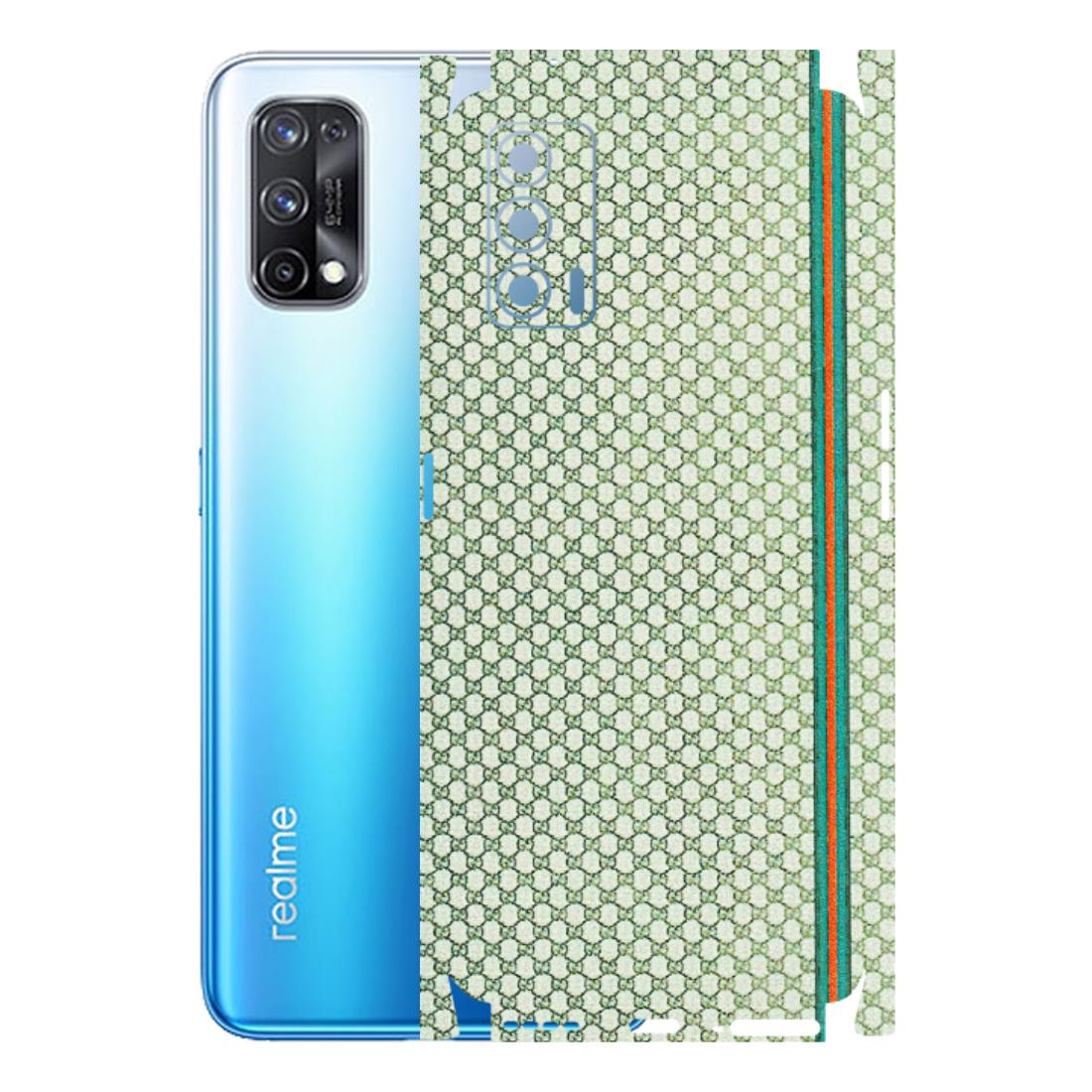Realme Phone Skins (All Models) - Gucci Fabric Pattern - 3D Embossed Finish (L-73) Realme X7 5G