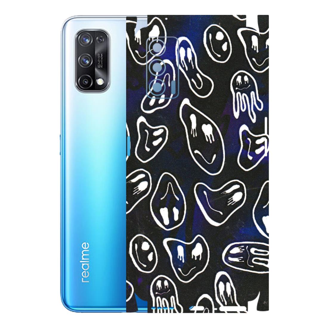 Realme Phone Skins (All Models) - Distorted Smileys - 3D Embossed Finish (L-92) Realme X7 5G