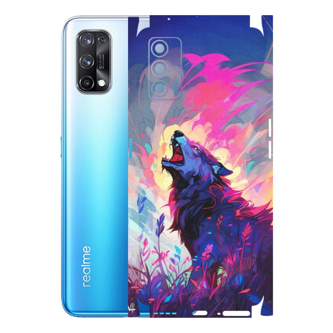 Realme Phone Skins (All Models) - New Wild Wolf Abstract - Matte Finish (M-125) Realme X7 5G