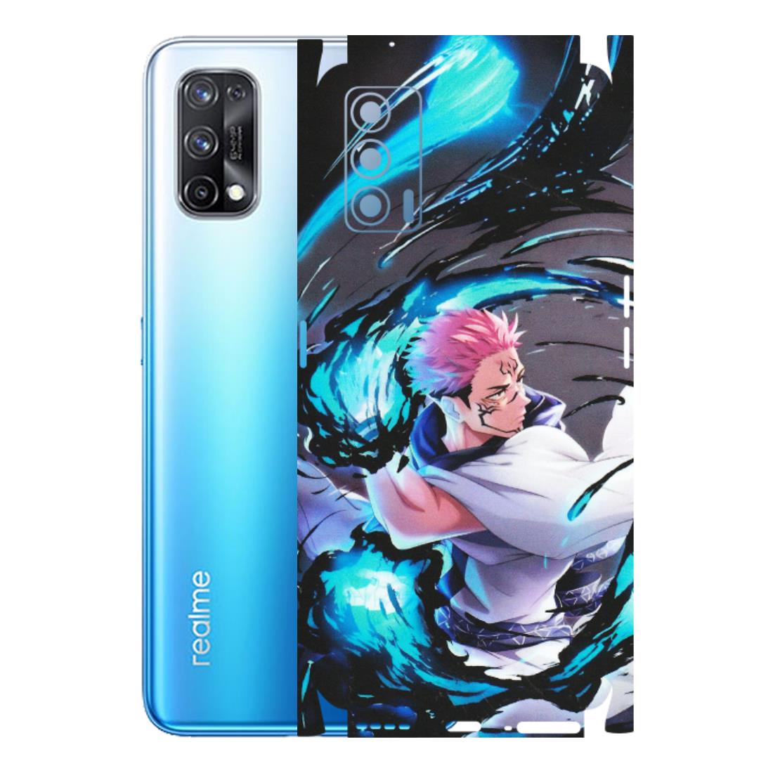 Realme Phone Skins (All Models) - New Jujutsu Kaisen Grey Blue Anime - Matte Finish (M-127) Realme X7 5G
