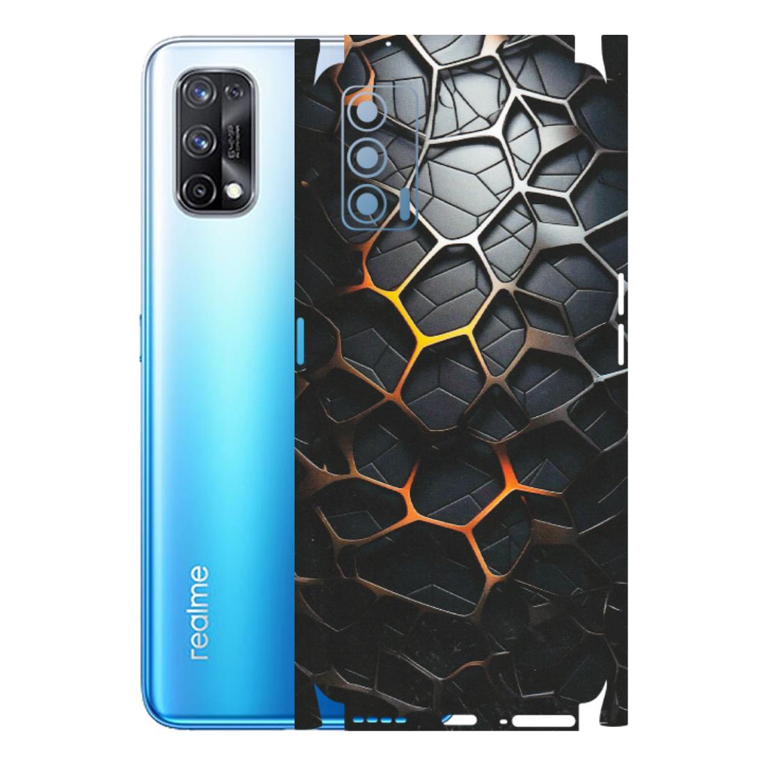 Realme Phone Skins (All Models) - New Abstract Graphite Tiles - Matte Finish (M-130) Realme X7 5G