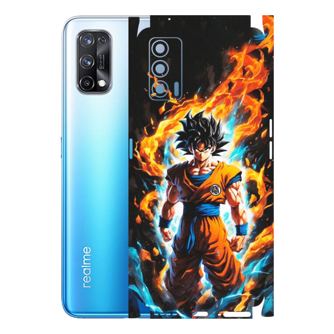 Realme Phone Skins (All Models) - Goku Transformation Anime - Matte Finish (M-159) Realme X7 5G