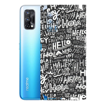 Realme Phone Skins (All Models) - Hi Hello Doodles - Matte Finish (M-25) Realme X7 5G