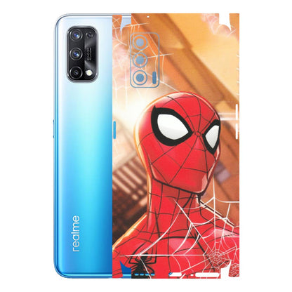 Realme Phone Skins (All Models) - Spiderman Face New - Matte Finish (M-41) Realme X7 5G