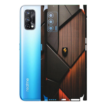 Realme Phone Skins (All Models) - Lambo Beauty Wood Pattern Sober - Matte Finish (M-51) Realme X7 5G