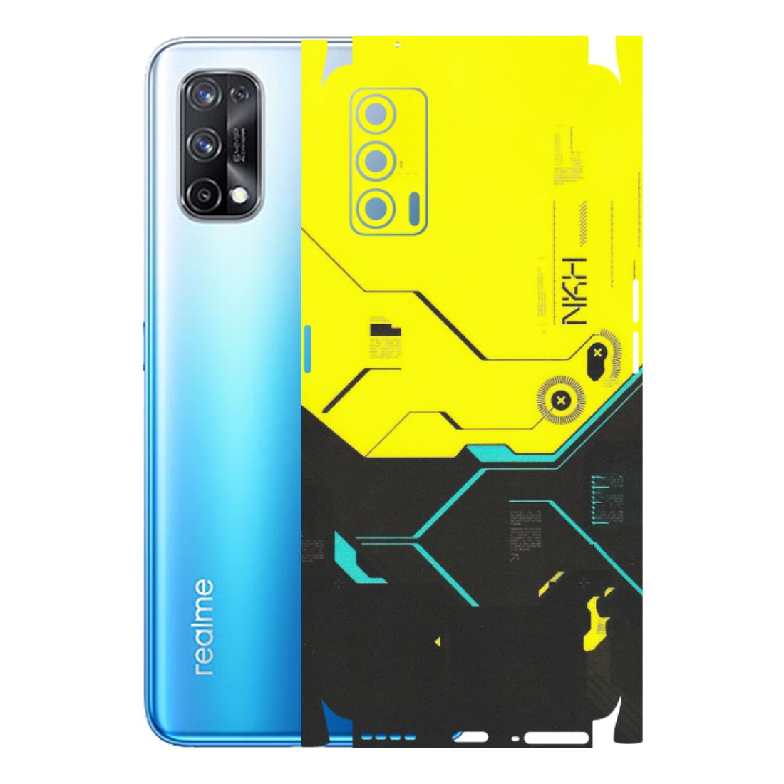 Realme Phone Skins (All Models) - Black Yellow Technica - Matte Finish (M-53) Realme X7 5G