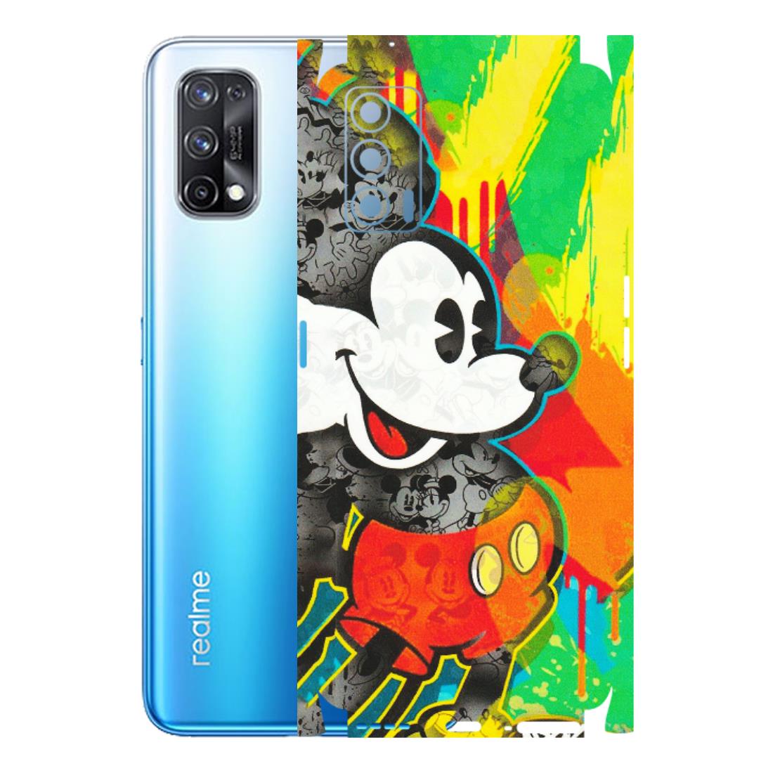 Realme Phone Skins (All Models) - Multiple Mickey With Colourful Texture - Matte Finish (M-84) Realme X7 5G