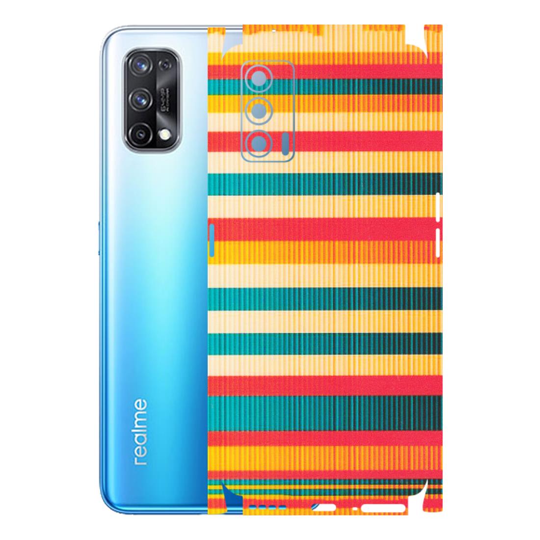 Realme Phone Skins (All Models) - Colourful Stripes Soothing Effect - Matte Finish (M-86) Realme X7 5G
