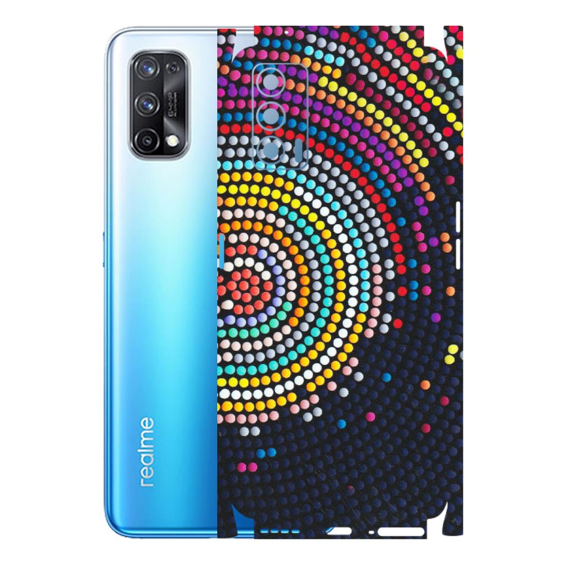 Realme Phone Skins (All Models) - Rainbow Dot Mandala - Matte Finish (M-97) Realme X7 5G