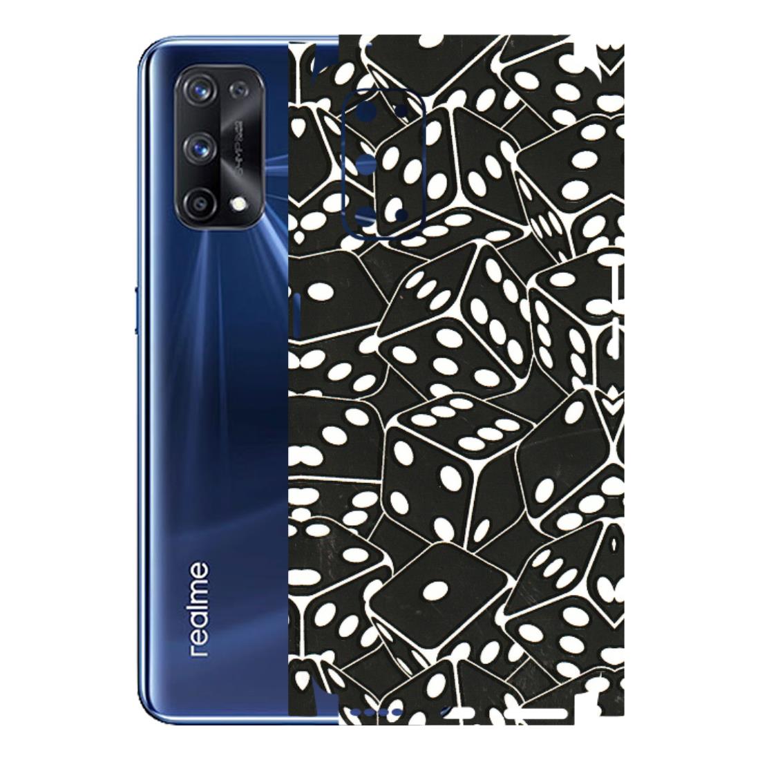 Realme Phone Skins (All Models) - Big Black Dices - 3D Embossed Finish (L-106) Realme X7 Pro (5G)