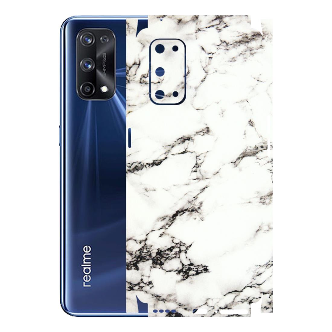 Realme Phone Skins (All Models) - Black and White Marble Texture - 3D Embossed Finish (L-124) Realme X7 Pro (5G)