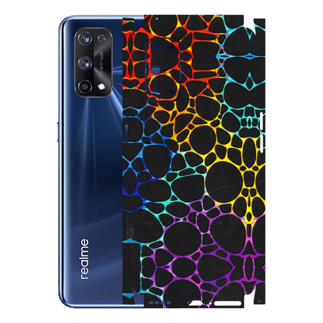 Realme Phone Skins (All Models) - Abstract Art MultiColour - 3D Embossed Finish (L-133) Realme X7 Pro (5G)