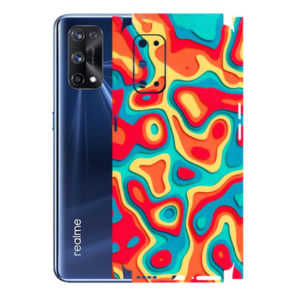 Realme Phone Skins (All Models) - Abstract Swirl - 3D Embossed Finish (L-150) Realme X7 Pro (5G)