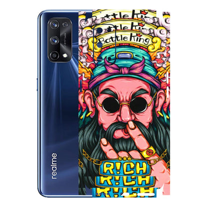 Realme Phone Skins (All Models) - Battle King Dude Face - 3D Embossed Finish (L-178) Realme X7 Pro (5G)