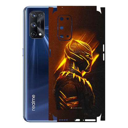 Realme Phone Skins (All Models) - Gold Black Panther - 3D Embossed Finish (L-181) Realme X7 Pro (5G)